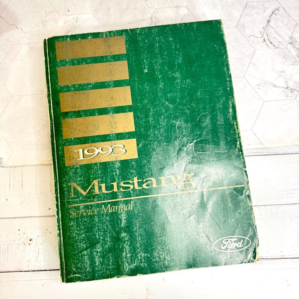 1993 Ford Mustang Service Manual Shop Workshop Repair Paperback OEM Green Cover
